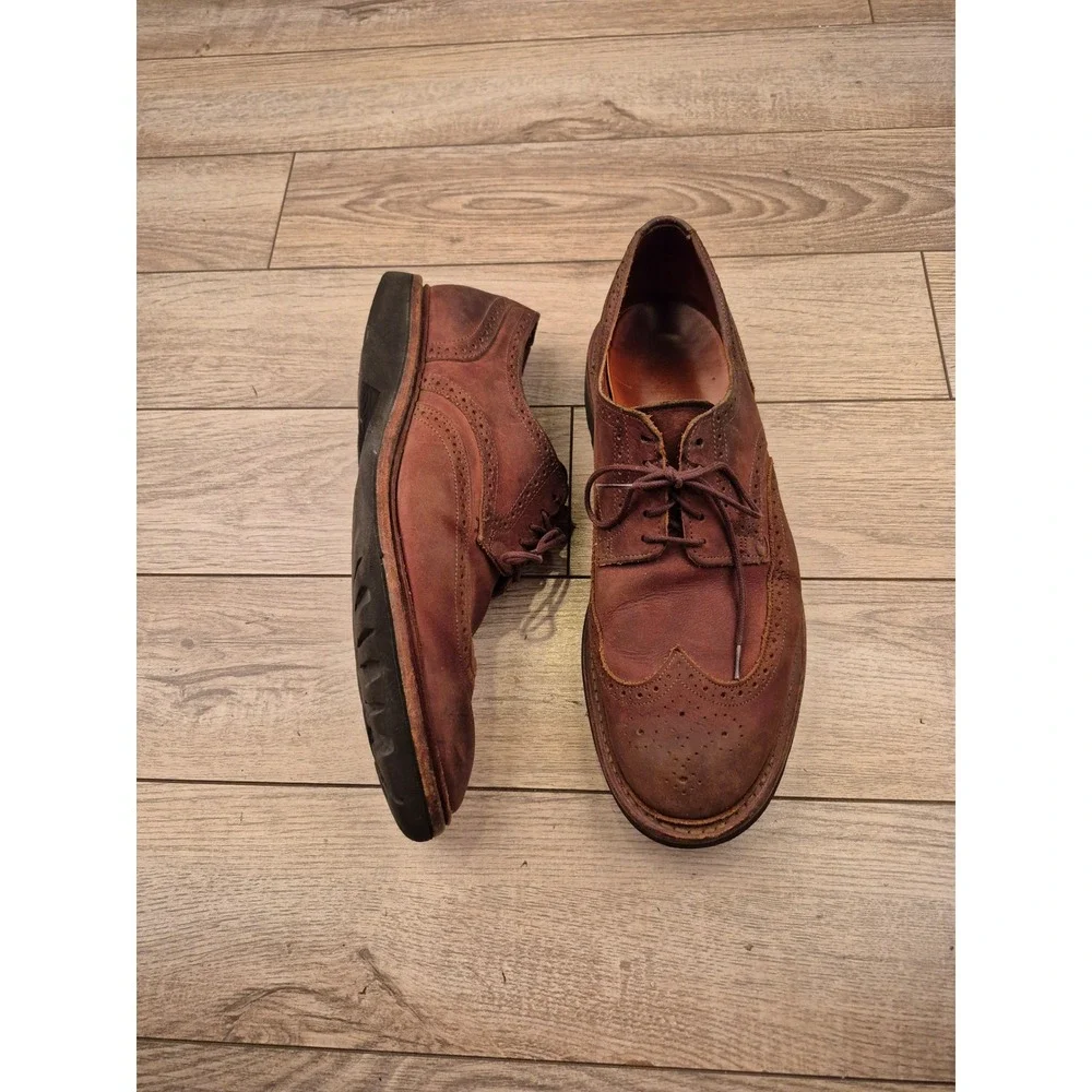Allen Edmonds Thousand Oaks Brown Leather Wingtip Shoes Lace Up‎ Oxfords 10.5 D
